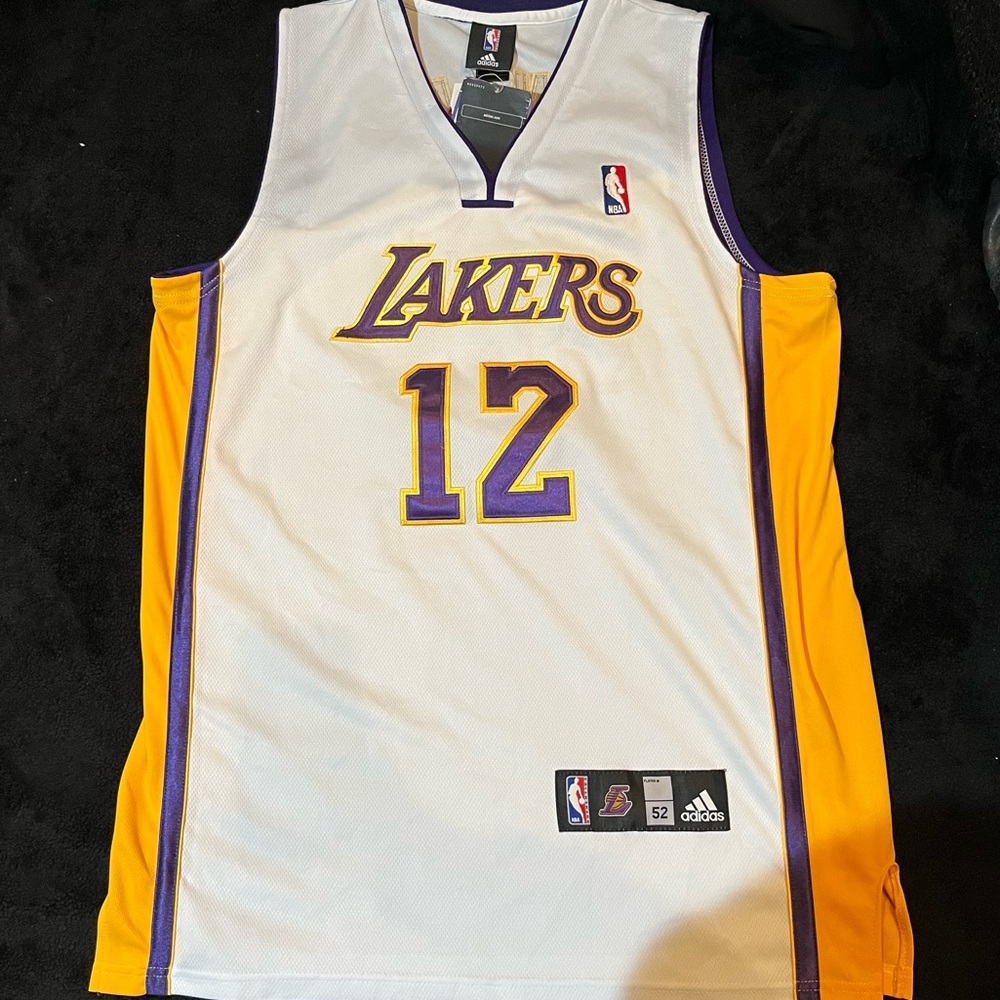 Adidas NBA Los angeles lakers 12 Dwight Howard jersey